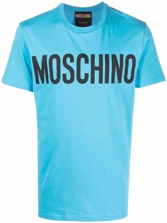Moschino футболка из органического хлопка с логотипом