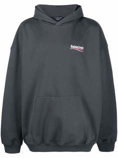 Balenciaga худи Large Fit с логотипом