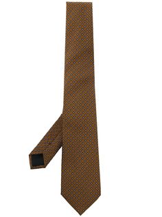 Ermenegildo Zegna шелковый галстук с принтом