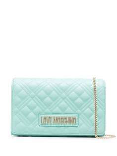 Love Moschino стеганый клатч с логотипом