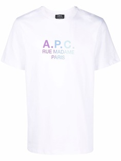 A.P.C. футболка с логотипом
