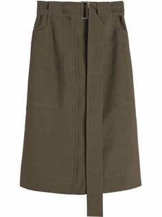 Victoria Beckham юбка миди с карманами