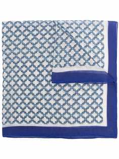 Corneliani шелковый платок с геометричным принтом