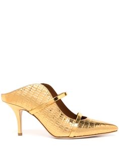 Malone Souliers мюли Maureen с тиснением под крокодила
