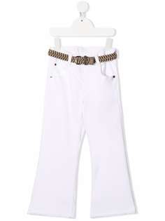 Brunello Cucinelli Kids прямые брюки с поясом
