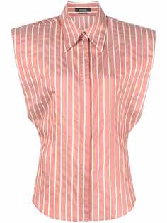 Isabel Marant полосатая рубашка Enza без рукавов