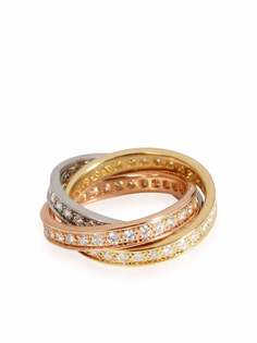 Cartier "кольцо Trinity из желтого, белого и розового золота с бриллиантами"