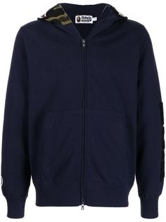 A BATHING APE® худи Shark на молнии с камуфляжным принтом Bape