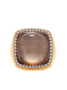 Roberto Coin кольцо Cocktail из розового золота с кварцем и бриллиантами