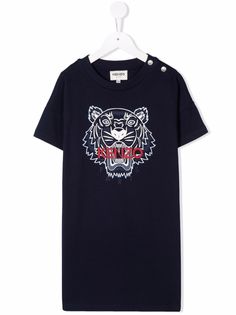 Kenzo Kids платье-футболка с принтом Tiger