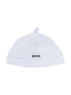 BOSS Kidswear шапка с вышитым логотипом