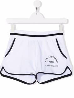 Karl Lagerfeld Kids шорты с контрастной отделкой