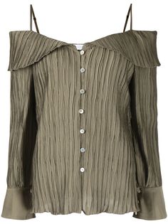 Jonathan Simkhai плиссированная блузка Mariah