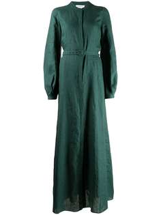 Gabriela Hearst длинное платье-рубашка Massey