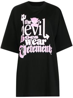 VETEMENTS футболка оверсайз с надписью