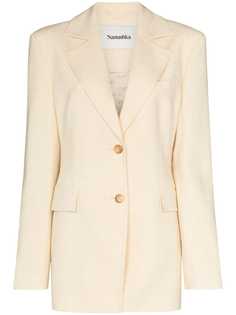 Nanushka однобортный блейзер Manouk