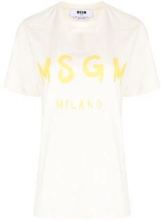 MSGM футболка с логотипом