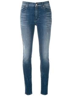 Armani Exchange джинсы скинни с завышенной талией