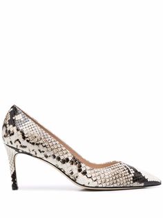 Stuart Weitzman туфли-лодочки со змеиным принтом