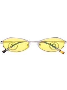 Marine Serre солнцезащитные очки в овальной оправе из коллаборации с Vuarnet Swirl