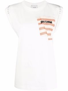 Alysi футболка Garsonne с вышивкой