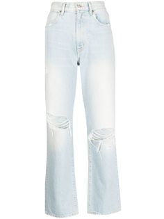 Slvrlake прямые джинсы с эффектом потертости