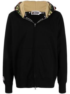 A BATHING APE® худи Shark на молнии с камуфляжным принтом Bape