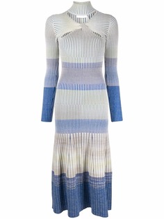 Jonathan Simkhai платье миди в стиле колор-блок
