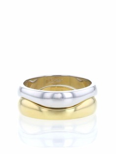 Cartier кольцо из белого и желтого золота 1990-х годов