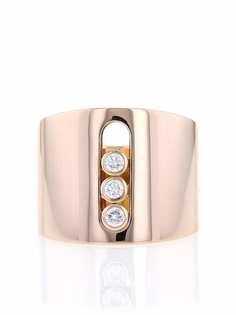 Messika кольцо Move из розового золота с бриллиантами