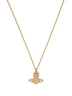 Vivienne Westwood колье с подвеской Orb и кристаллами