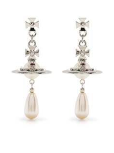 Vivienne Westwood серьги-подвески с декором Orb и кристаллами