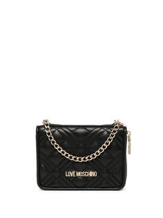 Love Moschino стеганый кошелек с цепочкой