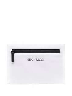 Nina Ricci клатч из букле с логотипом