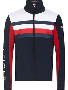 Rossignol лыжная куртка с полосками из коллаборации с Tommy Hilfiger Global