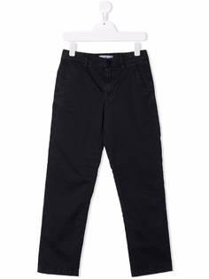 Stone Island Junior прямые брюки средней посадки