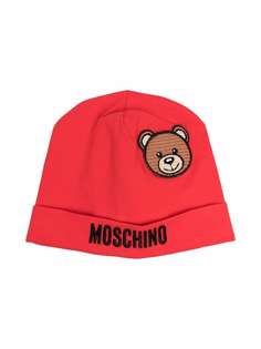 Moschino Kids шапка бини с логотипом Teddy Bear