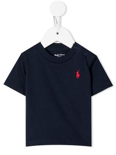 Ralph Lauren Kids футболка с вышитым логотипом