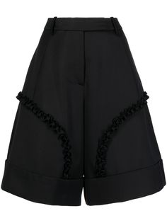 Simone Rocha шорты широкого кроя с лентой