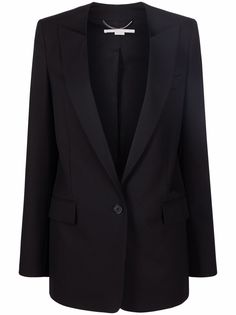 Stella McCartney однобортный блейзер из шерсти