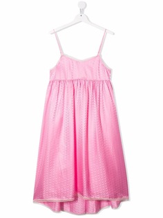 Zadig & Voltaire Kids платье миди с монограммой