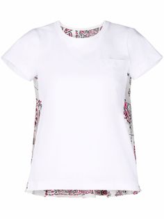 sacai рубашка с короткими рукавами и принтом