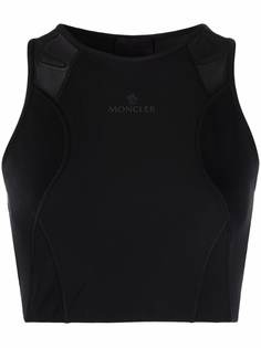 Moncler укороченный топ с логотипом