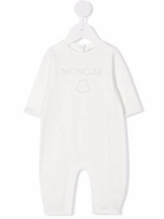 Moncler Enfant ромпер с вышитым логотипом