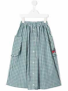 SONIA RYKIEL ENFANT юбка в клетку гингем