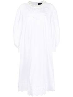Simone Rocha платье с кружевной вставкой