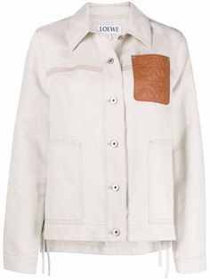 LOEWE куртка с нашивкой-логотипом