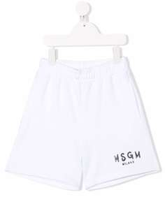 MSGM Kids шорты-бермуды с логотипом