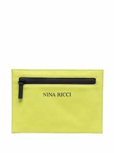 Nina Ricci клатч на молнии с логотипом