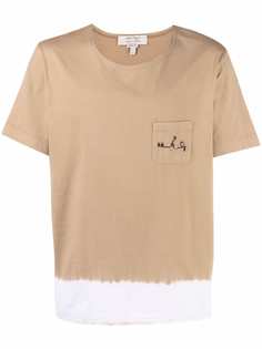 Nick Fouquet футболка с вышитым логотипом и принтом тай-дай